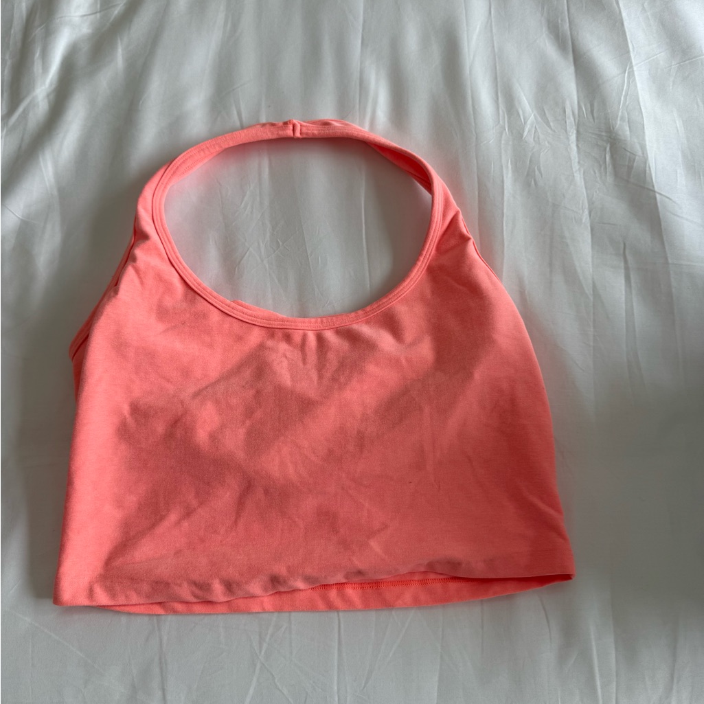 Beyond Yoga Space Dye Haltee Top - Coral - Size L